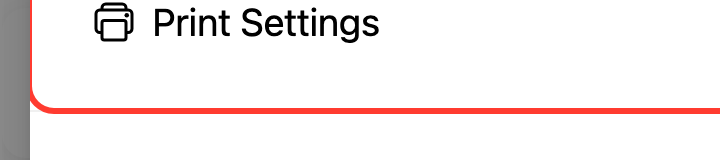 Print Settings in the tiankii POS menu