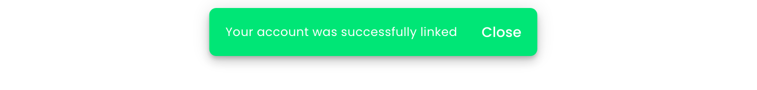 Your account was successfully linked