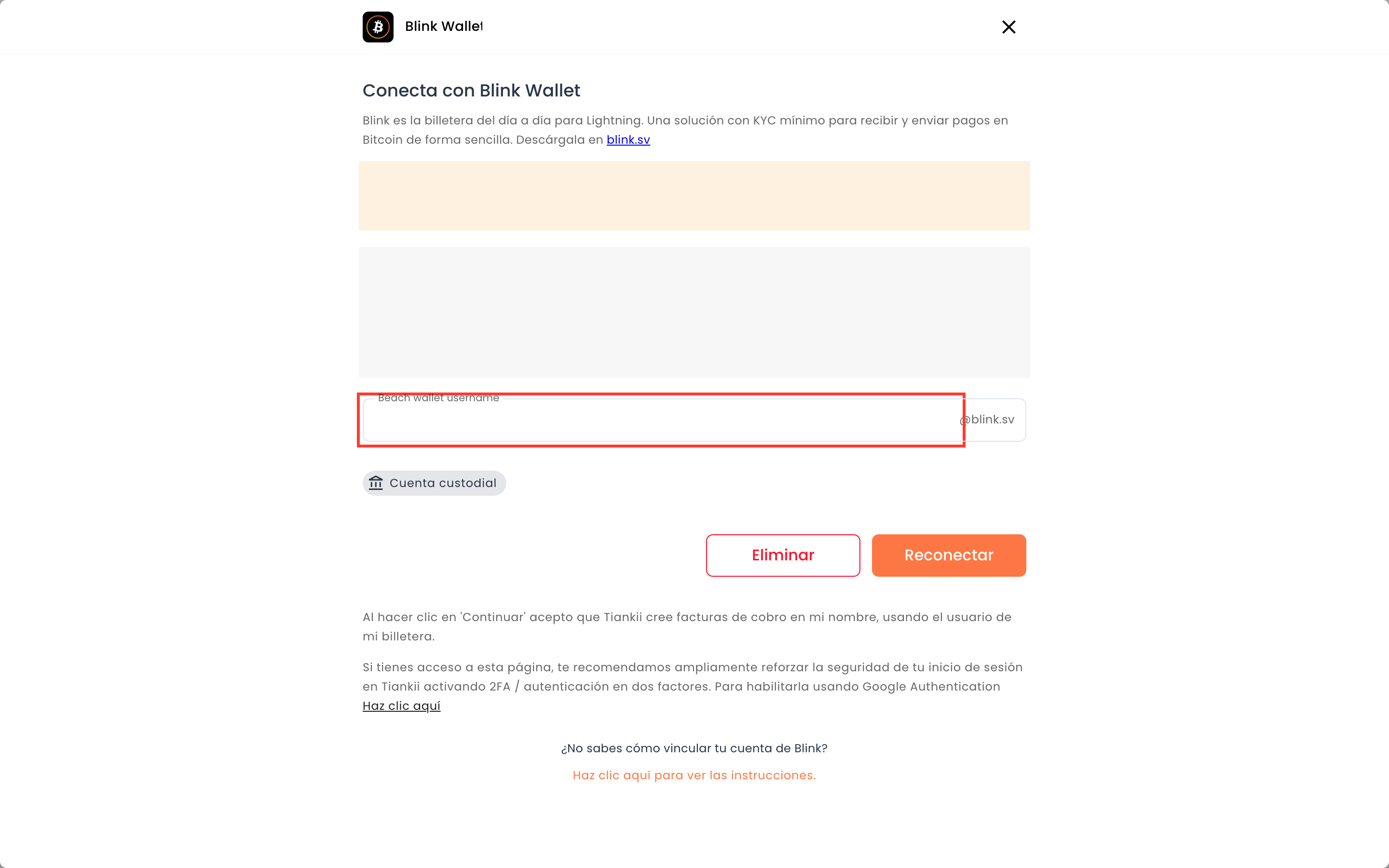 Modificar Blink, con el usuario tapado