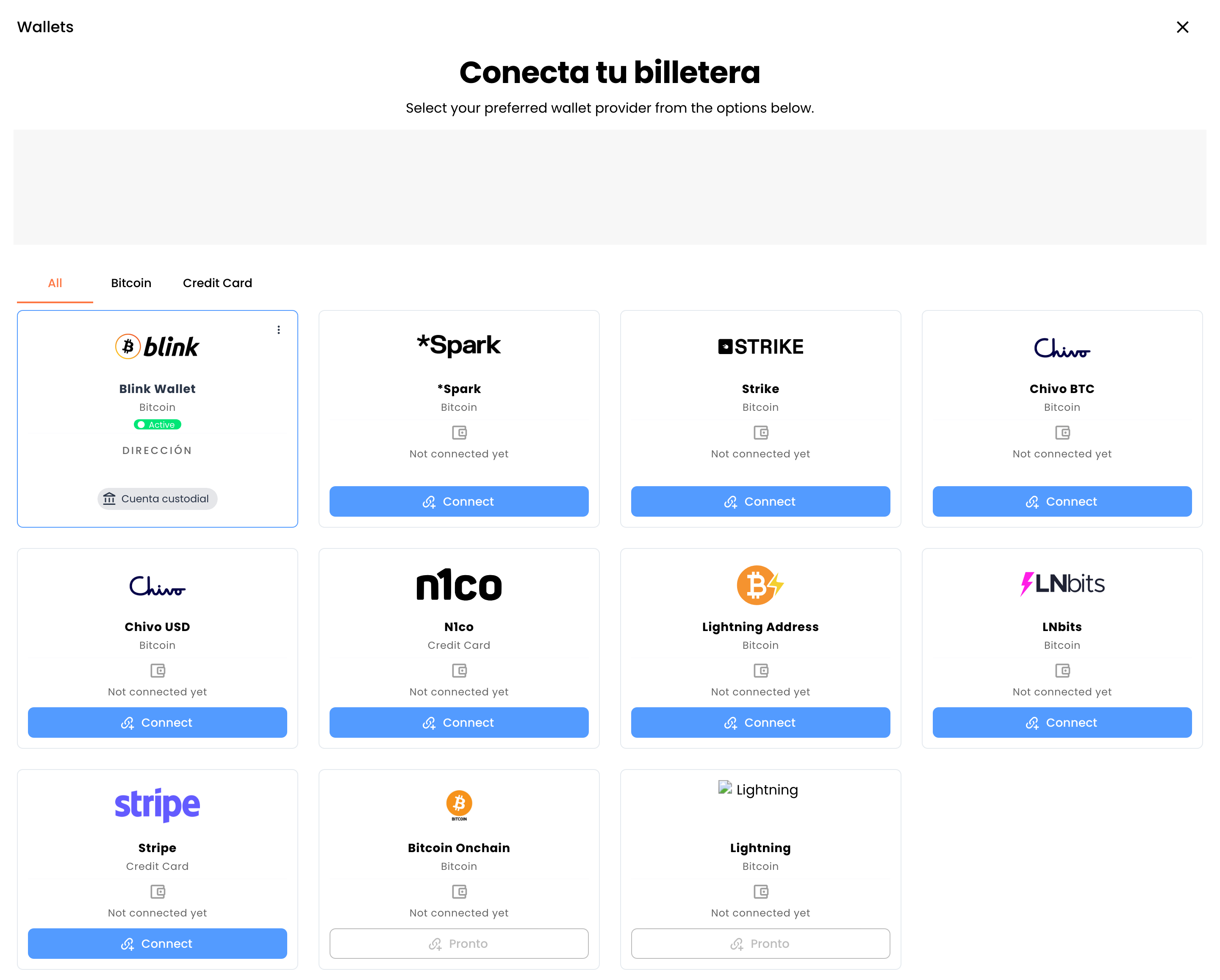 Catálogo de wallets en español